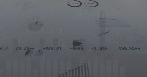 futuristic global data processing and charts visualization - Download Free Stock Images Pikwizard.com