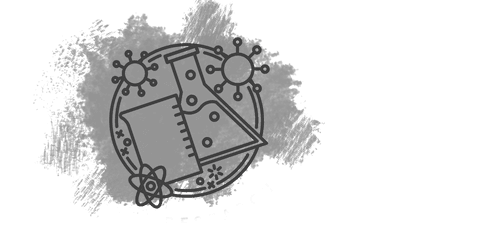 Transparent Background Chemical Equipment Illustration with Beaker and Atom