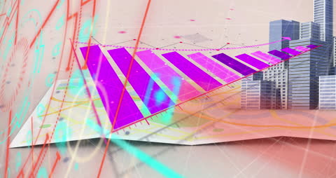 Abstract Global Business Finance and Data Animation