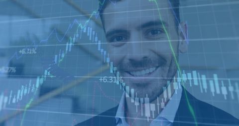 businessman analyzing financial market data with digital interface - Download Free Stock Images Pikwizard.com