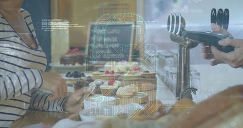 Digital Payment Security Concept in Modern Bakery - Download Free Stock Images Pikwizard.com