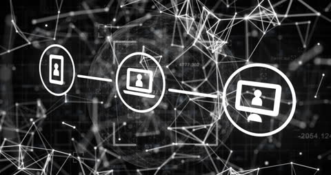 Connected Digital Interfaces and Data Network Visualization