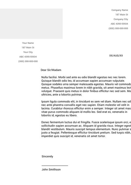 Professional Business Letter Template for Formal Communication - Download Free Stock Templates Pikwizard.com