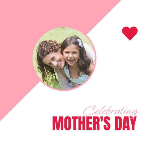 celebrating mother's day with joy and love - Download Free Stock Templates Pikwizard.com
