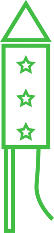 green firework icon with stars on transparent background for celebrations - Download Free Stock Videos Pikwizard.com