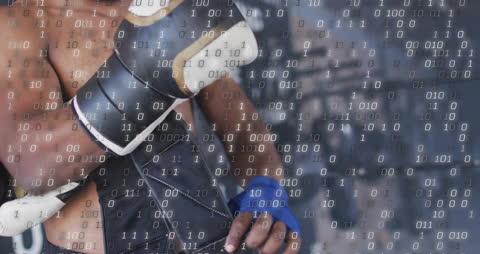 Boxer Prepares for Training with Digital Data Overlay