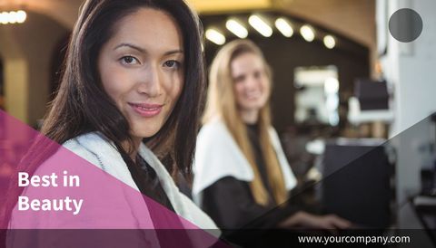 elegant woman enjoying beauty service in salon environment - Download Free Stock Templates Pikwizard.com
