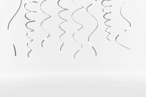 transparent silver streamer ribbons hanging from above - Download Free Stock Videos Pikwizard.com