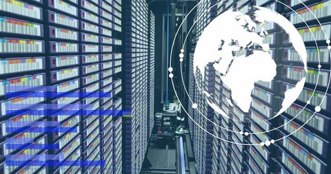 global financial data processing in digital environment - Download Free Stock Images Pikwizard.com