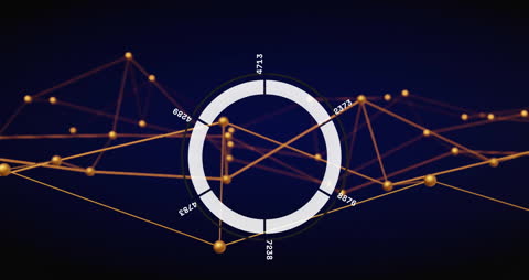 Interactive Circular Data Graph with Connected Lines