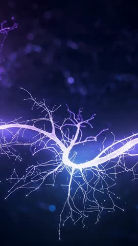 Pulsing Violet-White Neural Network Branching Through Cosmic Field Vertical Loop
