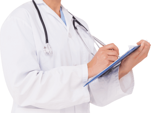 Transparent Background Doctor Writing on Note Pad - Download Free Stock Videos Pikwizard.com