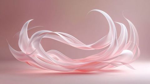 Translucent Ribbons Creating Futuristic Fluidity