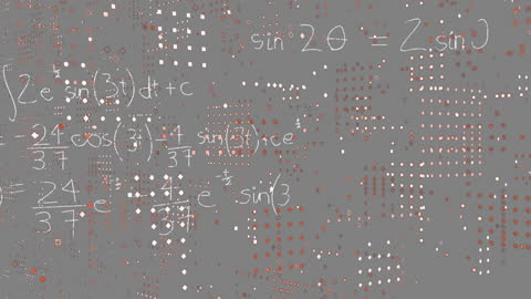 Mathematical Equations Appearing on Digital Background