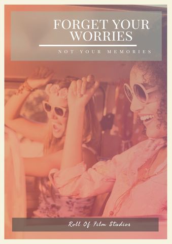 Joyful Friends Trying Sunglasses Vintage Style