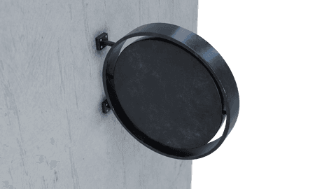 round blank urban sign against concrete with transparent background - Download Free Stock Videos Pikwizard.com