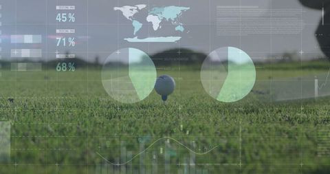 Golf precision with digital technology overlay