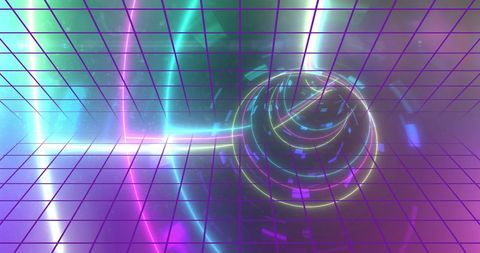 neon tunnel futuristic sale banner with digital vibes - Download Free Stock Images Pikwizard.com