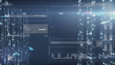 Animated Digital Data Processing Over Servers