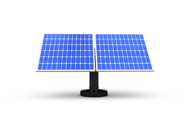 Transparent Isolated Illustration of Blue Solar Panels on Black Base - Download Free Stock Videos Pikwizard.com