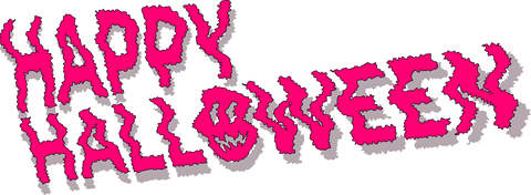 Festive halloween message with spooky text and pumpkin on transparent background