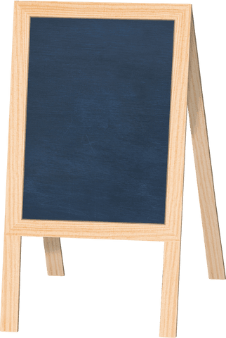 chalkboard stand with transparent background for custom messages - Download Free Stock Videos Pikwizard.com