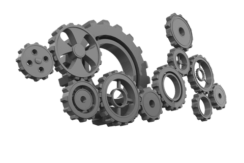 Gray Gears in Motion on Transparent Background - Download Free Stock Videos Pikwizard.com