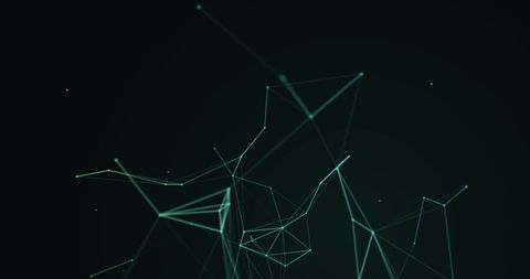 Futuristic Network of Digital Connections on Black Background - Download Free Stock Images Pikwizard.com