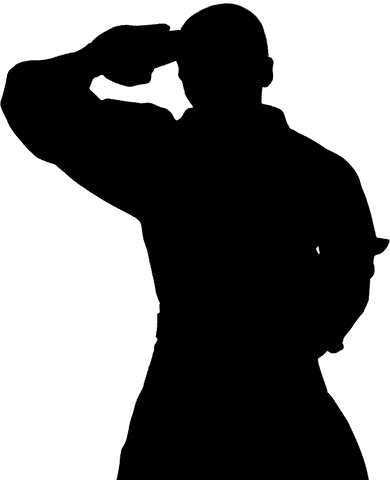 transparent silhouette of soldier saluting for military concepts - Download Free Stock Videos Pikwizard.com