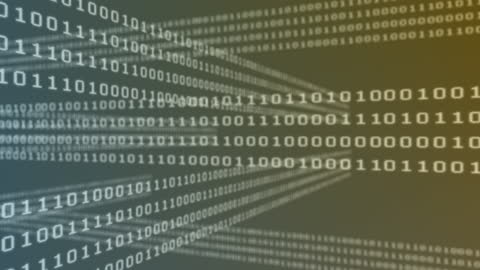 Binary Code Streams on Green Background Conceptual Animation