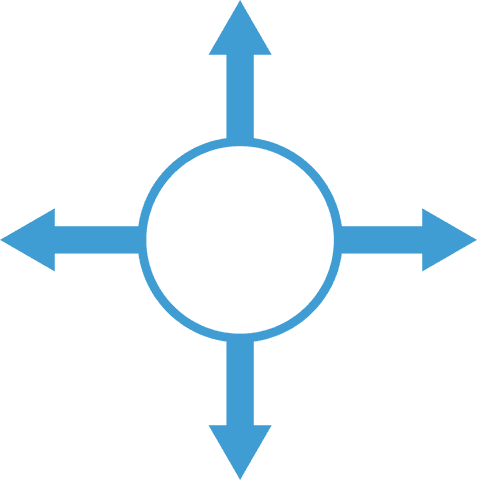 transparent blue compass arrows offering multiple directions - Download Free Stock Videos Pikwizard.com