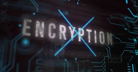 Data Encryption and Cybersecurity in Digital Network Background - Download Free Stock Images Pikwizard.com