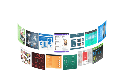 Curved Displays Showing Digital Interfaces on Transparent Background - Download Free Stock Videos Pikwizard.com