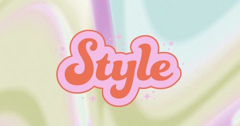 Retro Style Text on Pastel Gradient Background - Download Free Stock Images Pikwizard.com