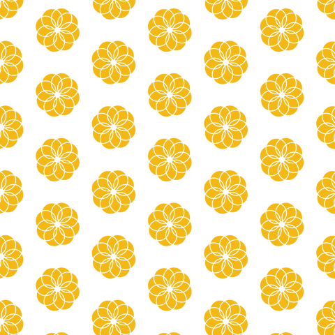 Seamless Pattern of Yellow Flowers on Transparent Background - Download Free Stock Videos Pikwizard.com