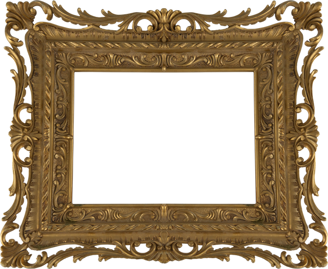 Elegant Gold Decorative Frame with Transparent Background - Download Free Stock Videos Pikwizard.com