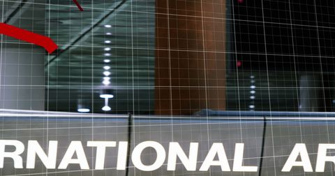 Global Economic Downturn Represented in Airport Scene