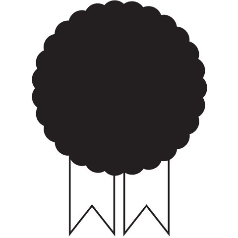 black silhouette award badge on transparent background - Download Free Stock Videos Pikwizard.com