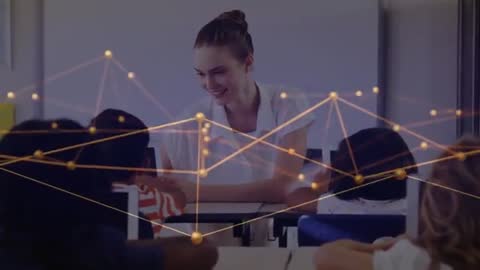 Teacher Guiding Students with Digital Network Overlay