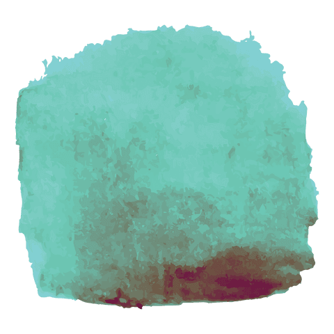 Abstract Blue Smudge with Copy Space on Transparent Background