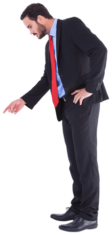 transparent businessman in suit pointing with emphasis - Download Free Stock Videos Pikwizard.com