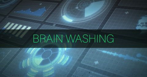 Brainwashing Concept with Futuristic Digital Interface - Download Free Stock Images Pikwizard.com