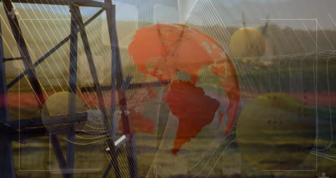 Global Energy and Finance Concept with Technology Overlays