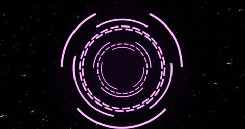 futuristic digital interface with neon circular scan - Download Free Stock Images Pikwizard.com