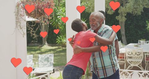 Joyful Garden Embrace Among Generations - Download Free Stock Images Pikwizard.com