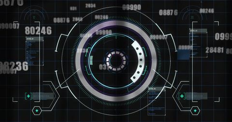 Futuristic Tech Interface with Digital HUD Display - Download Free Stock Images Pikwizard.com