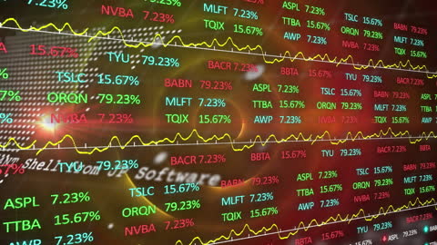 Digital Financial Data with Cybersecurity Warning Overlay