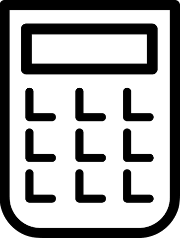 black calculator icon on transparent background - Download Free Stock Videos Pikwizard.com
