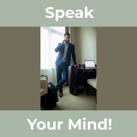 Businessman Emphasizing Open Communication in Office Setting - Download Free Stock Templates Pikwizard.com