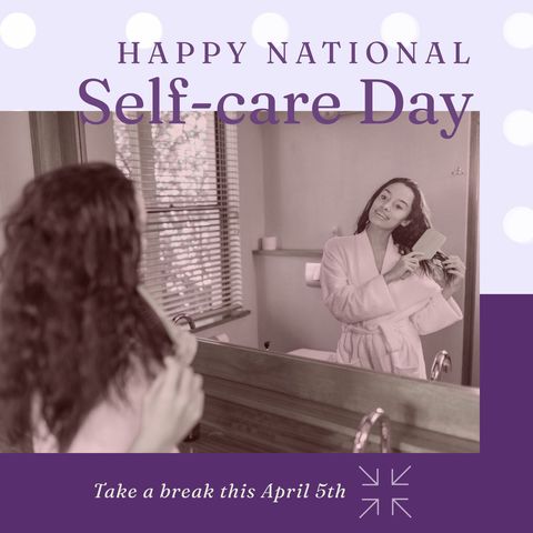 national self-care day celebration with morning routine - Download Free Stock Templates Pikwizard.com